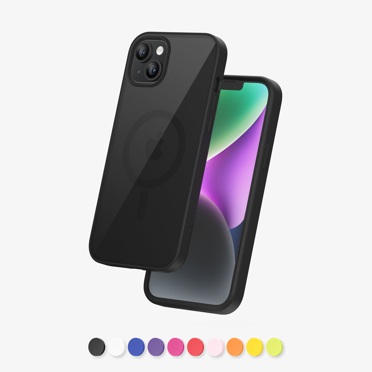 FLOLAB Surtect Tri-Fusion MagSafe Compatible Case – iPhone 14 Series (Black Clear)