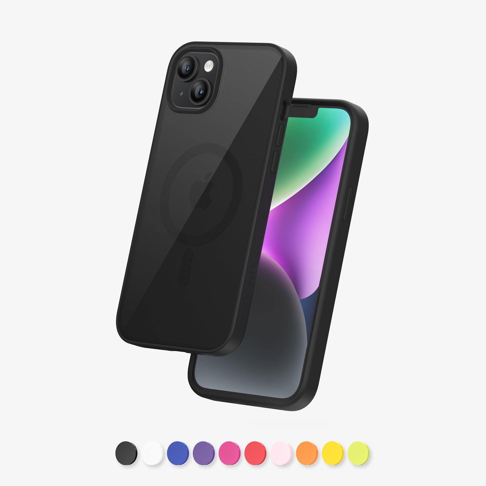 FLOLAB Surtect Tri-Fusion MagSafe Compatible Case – iPhone 14 Series (Black Clear)