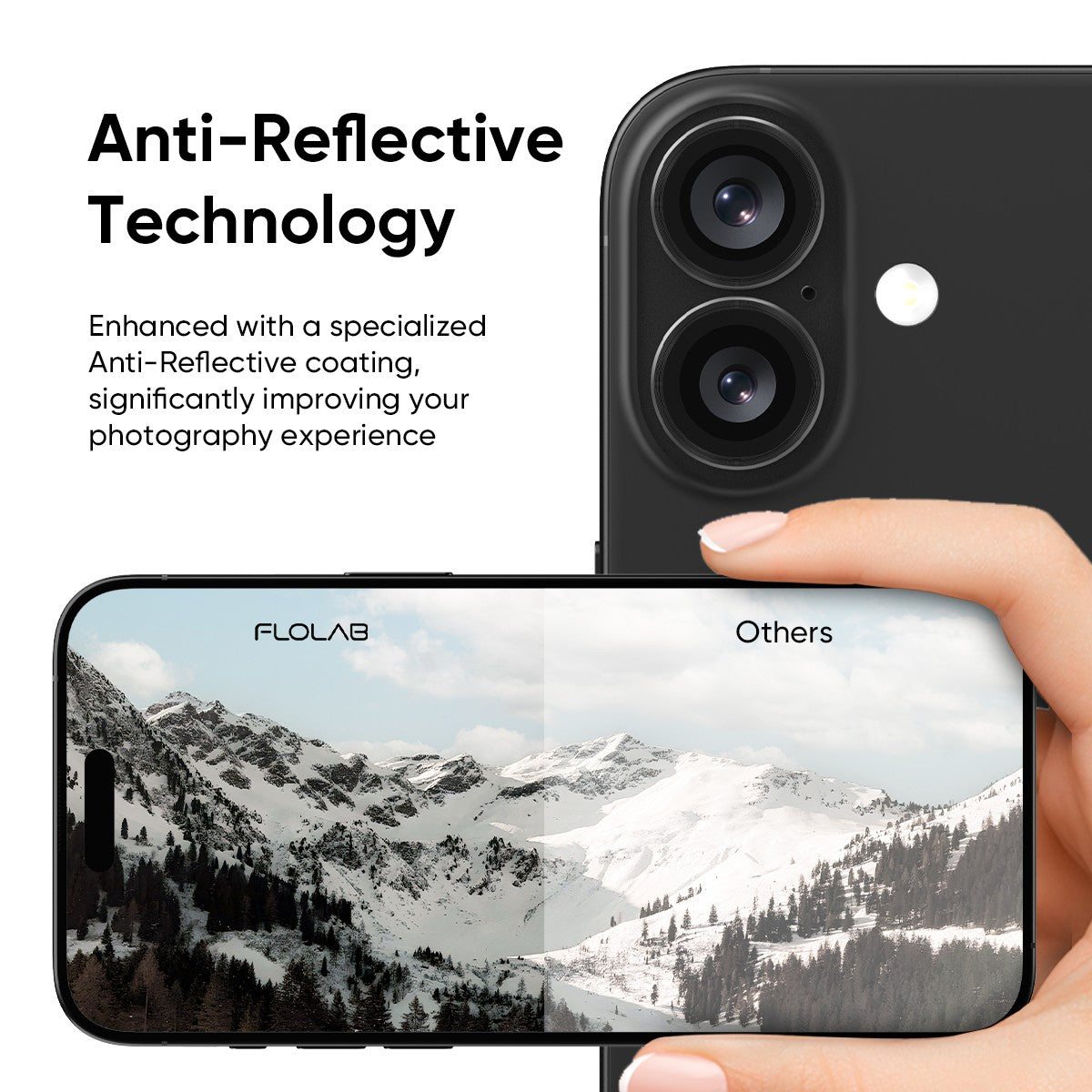 NanoArmour Camera Protector Anti Reflective – iPhone 16 / iPhone 16 Plus (5 Colors)