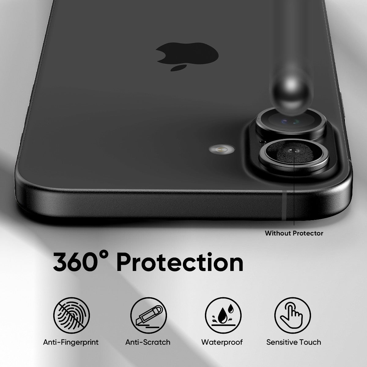 NanoArmour Camera Protector Anti Reflective – iPhone 16 / iPhone 16 Plus (5 Colors)