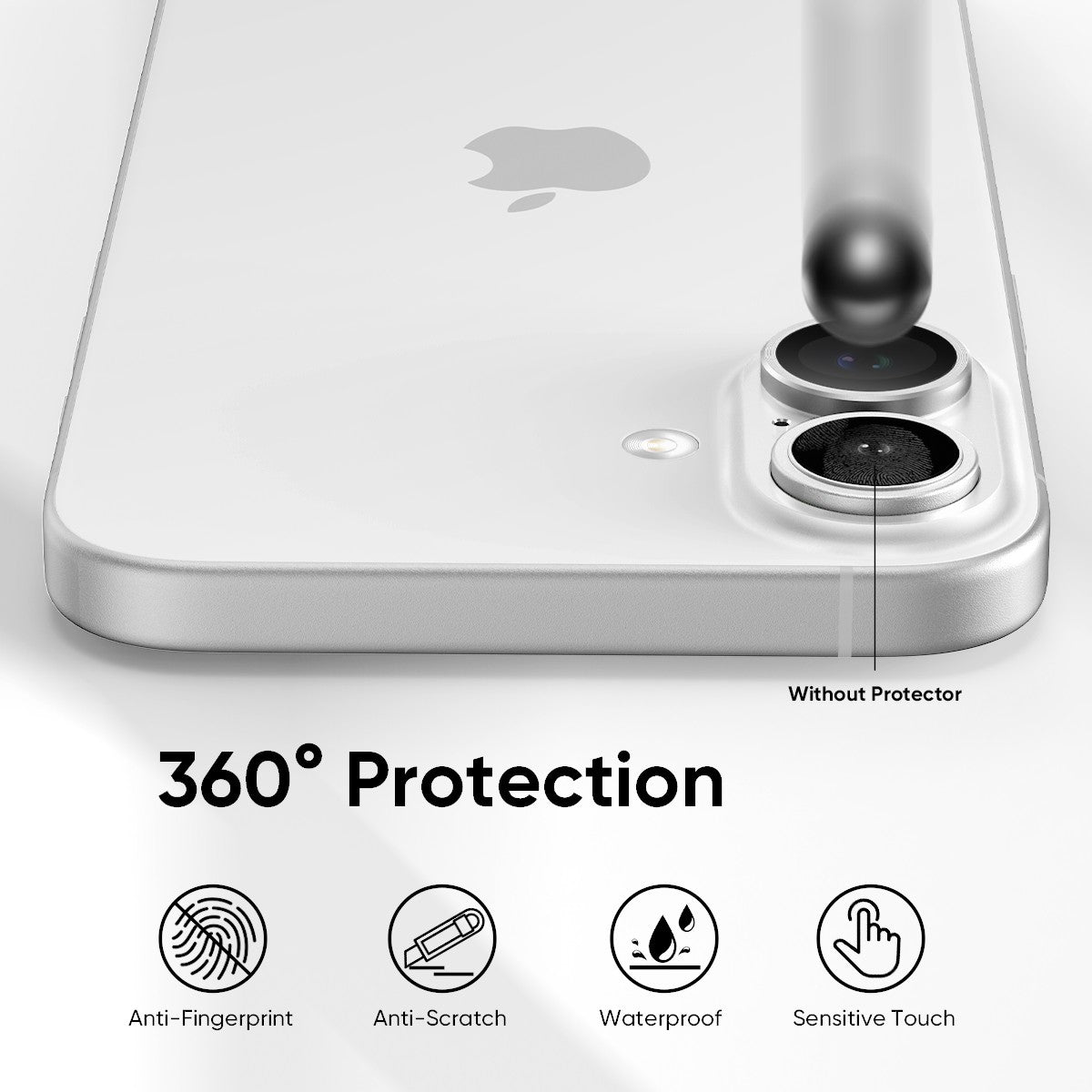 NanoArmour Camera Protector Anti Reflective – iPhone 16 / iPhone 16 Plus (5 Colors)