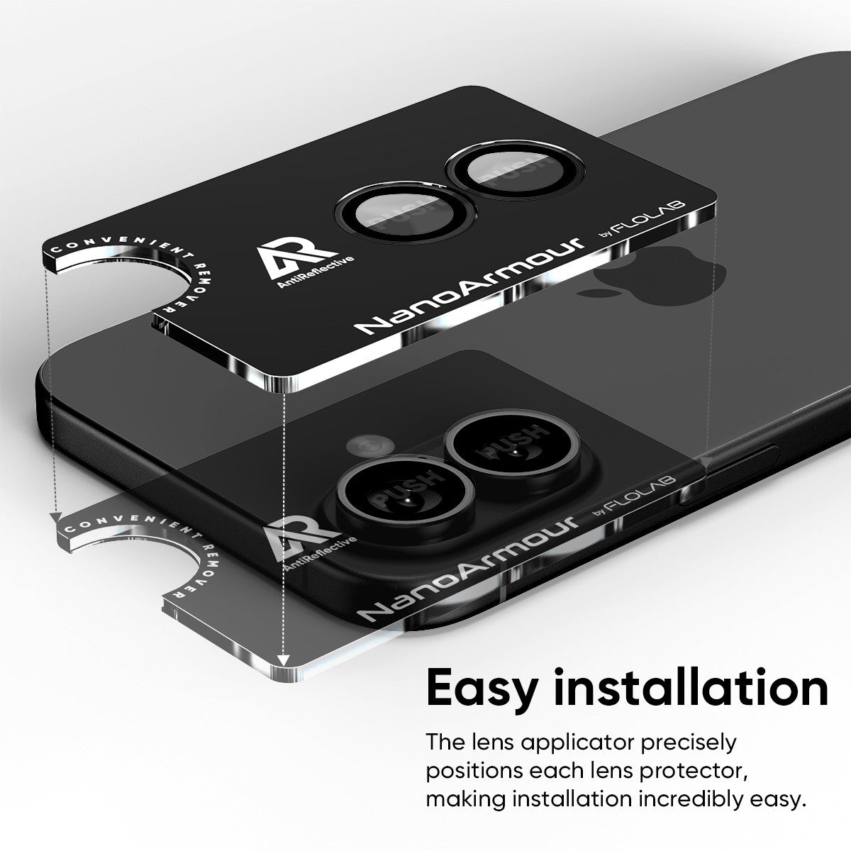 NanoArmour Camera Protector Anti Reflective – iPhone 16 / iPhone 16 Plus (5 Colors)