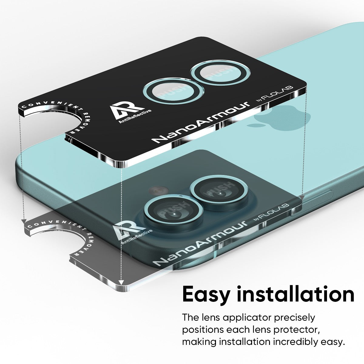 NanoArmour Camera Protector Anti Reflective – iPhone 16 / iPhone 16 Plus (5 Colors)