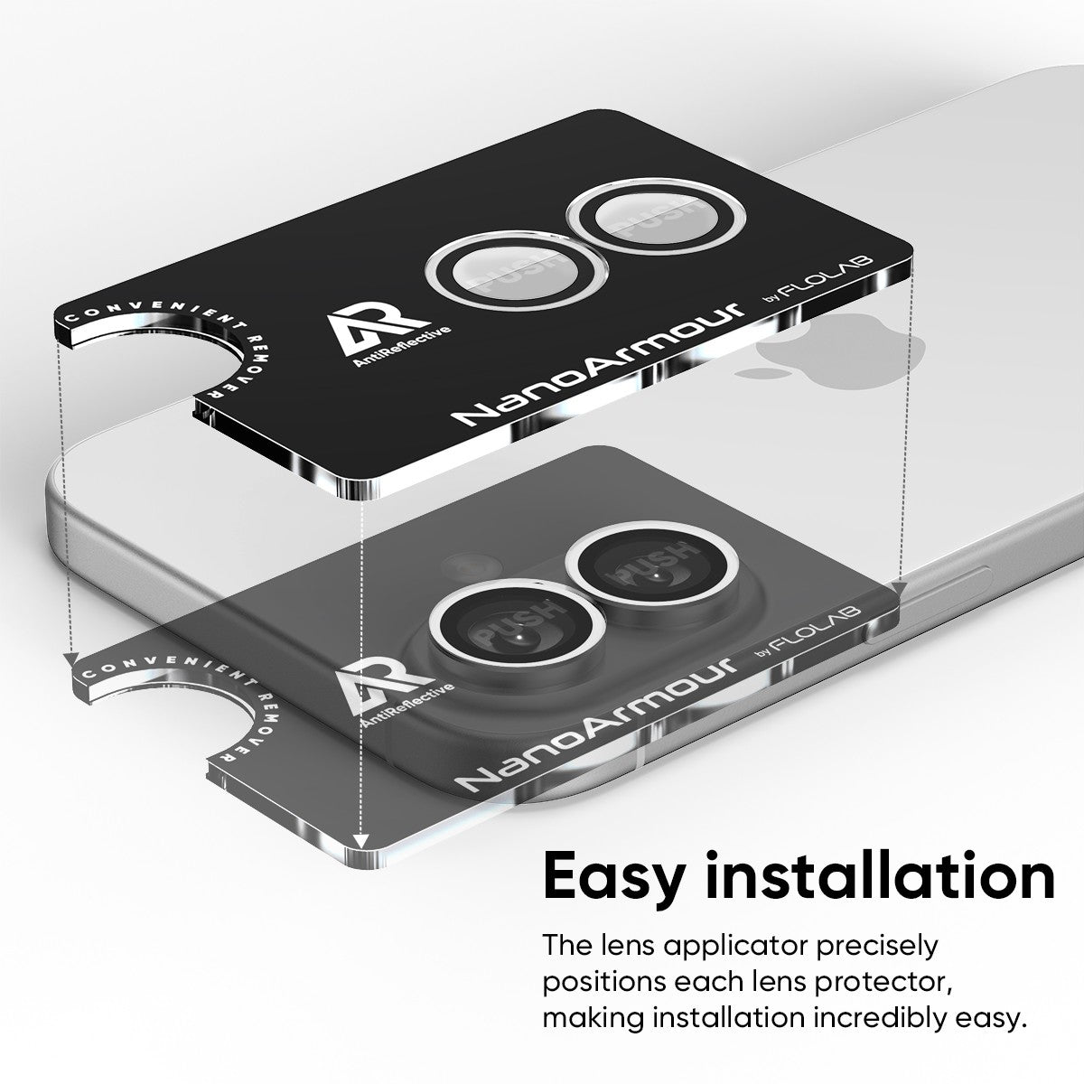 NanoArmour Camera Protector Anti Reflective – iPhone 16 / iPhone 16 Plus (5 Colors)