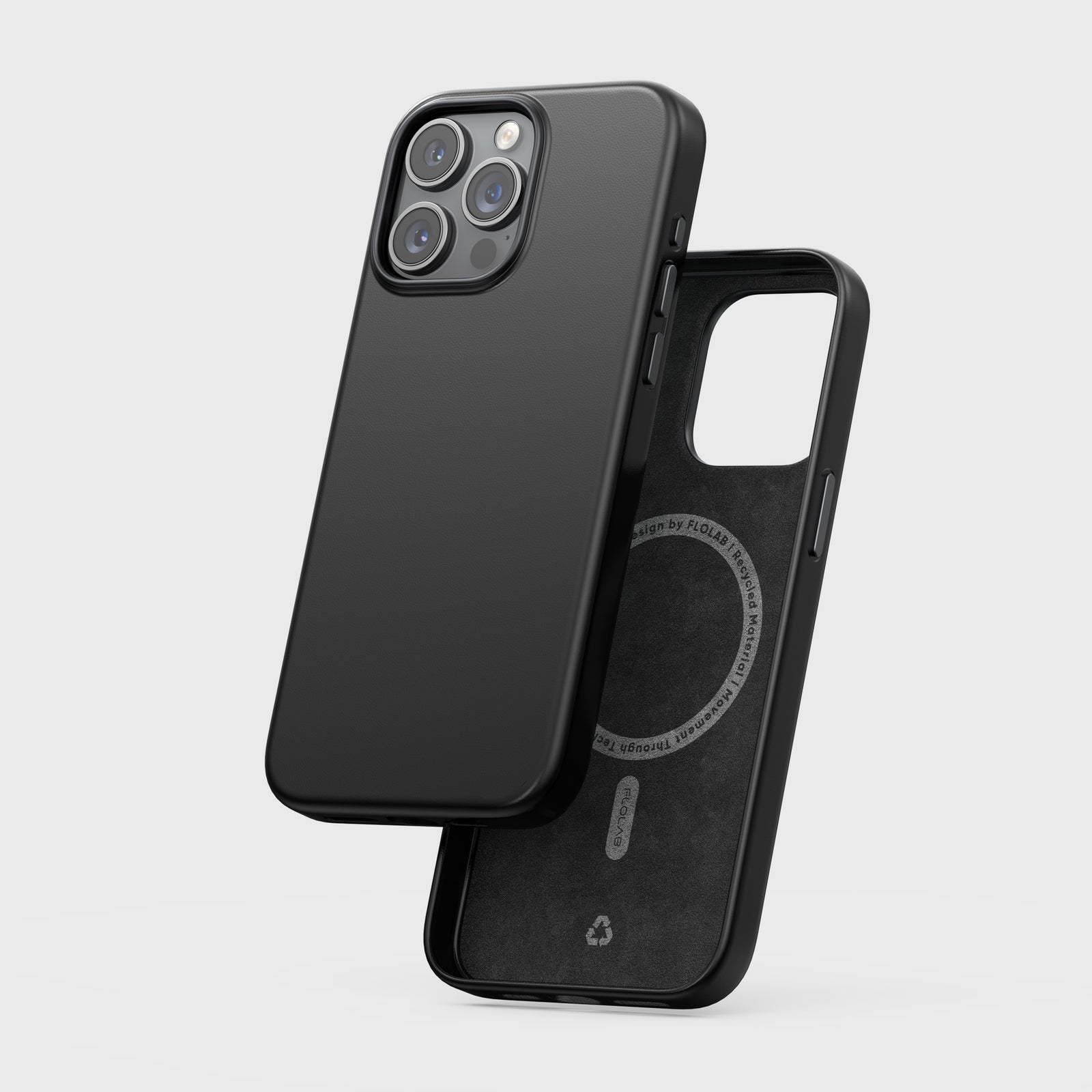 TerraTact NAPA Leather Case – iPhone 15 Series (Midnight Black)