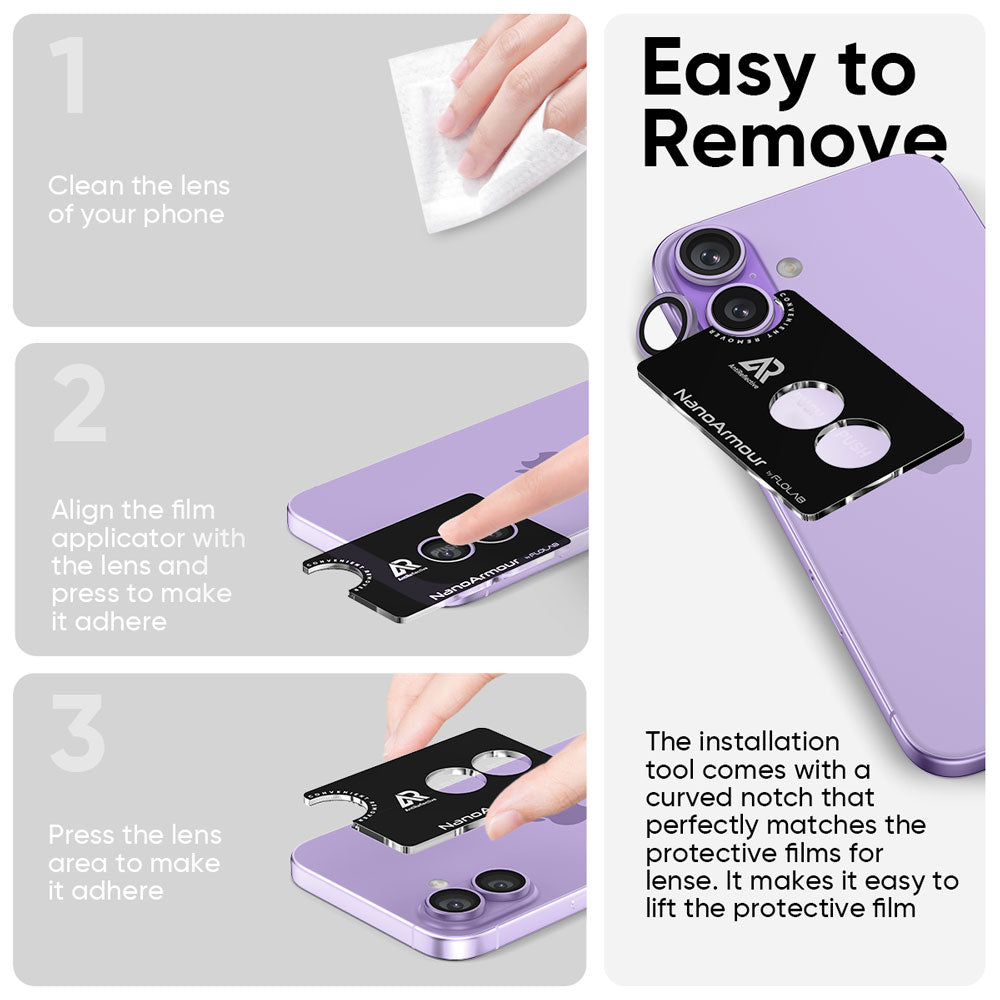 NanoArmour Camera Protector – iPhone 17 Anti Reflective