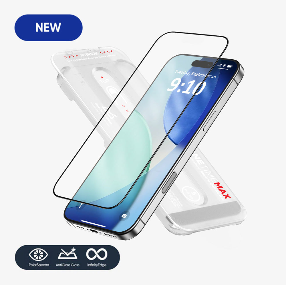 NanoArmour ONETIME MAX Matte Anti Glare PolarSpectra Screen Protector for iPhone 17 Series