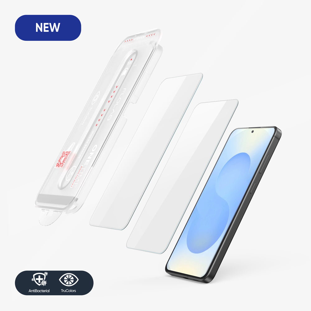 FLOLAB ONETIME NanoArmour 2-Pack Ultra Clear Screen Protector – Samsung Galaxy S25 Plus (Compatible with S24 Plus)
