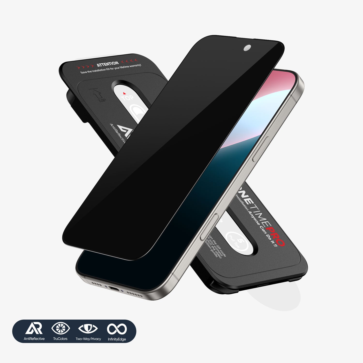 FLOLAB iPhone 16 Pro Max Screen Protector AntiReflective, PolarSpectra