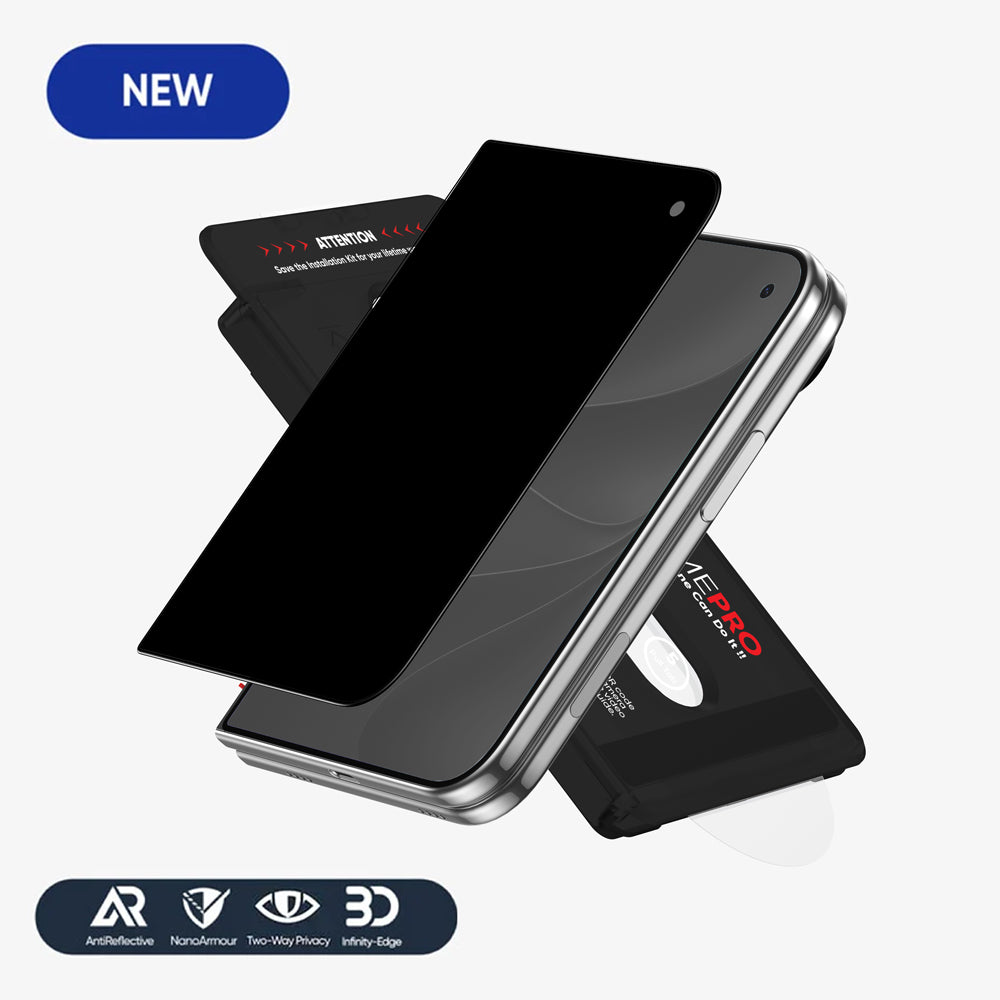NanoArmour ONETIME PRO Privacy Anti Reflective 3D Infinity Edge – for iPhone Duo