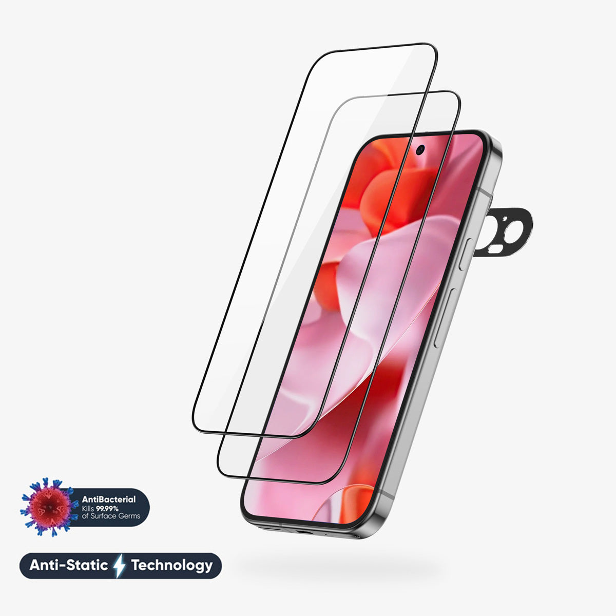 NanoArmour for Google Pixel 9 Screen Protector - Edge-to-Edge, Anti-Static, TruColor