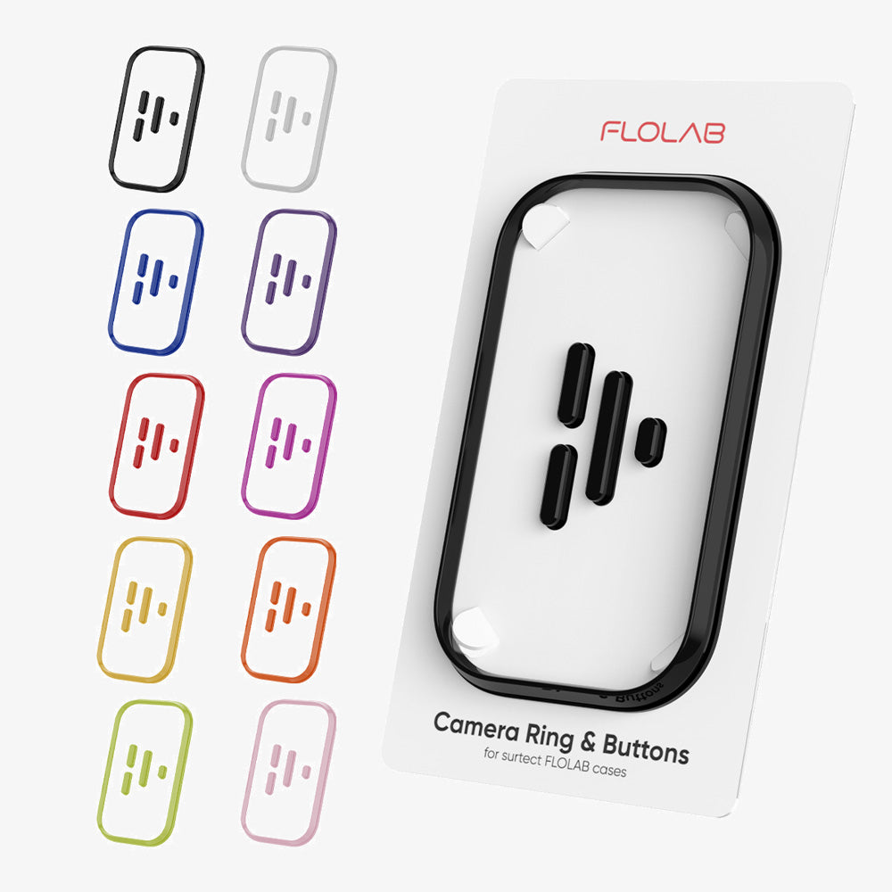 FLOLAB Camera Ring & Buttons Set for iPhone 17 Surtect Series