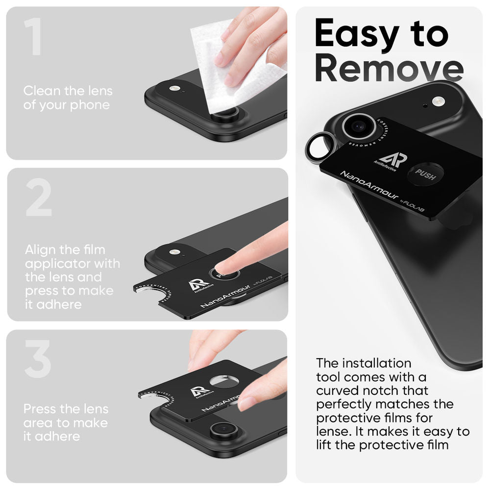 NanoArmour Camera Protector – iPhone 17 Air Anti Reflective