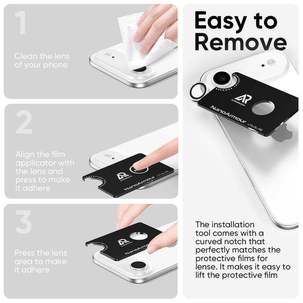 NanoArmour Camera Protector – iPhone 17 Air Anti Reflective