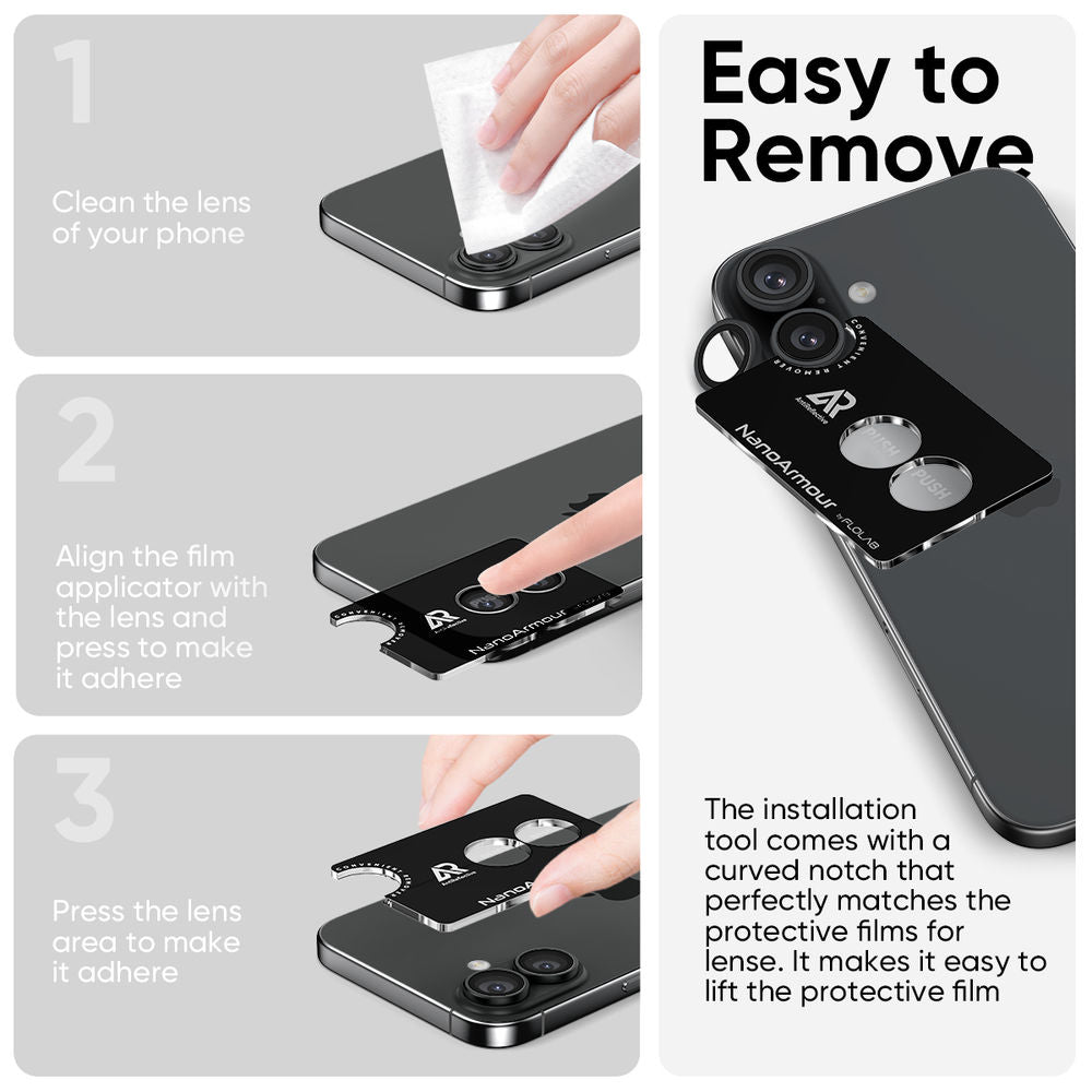 NanoArmour Camera Protector – iPhone 17 Anti Reflective