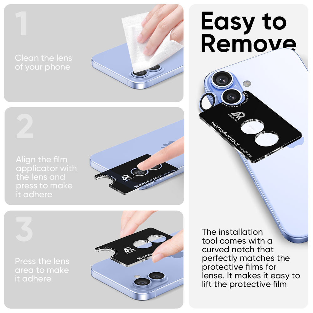 NanoArmour Camera Protector – iPhone 17 Anti Reflective