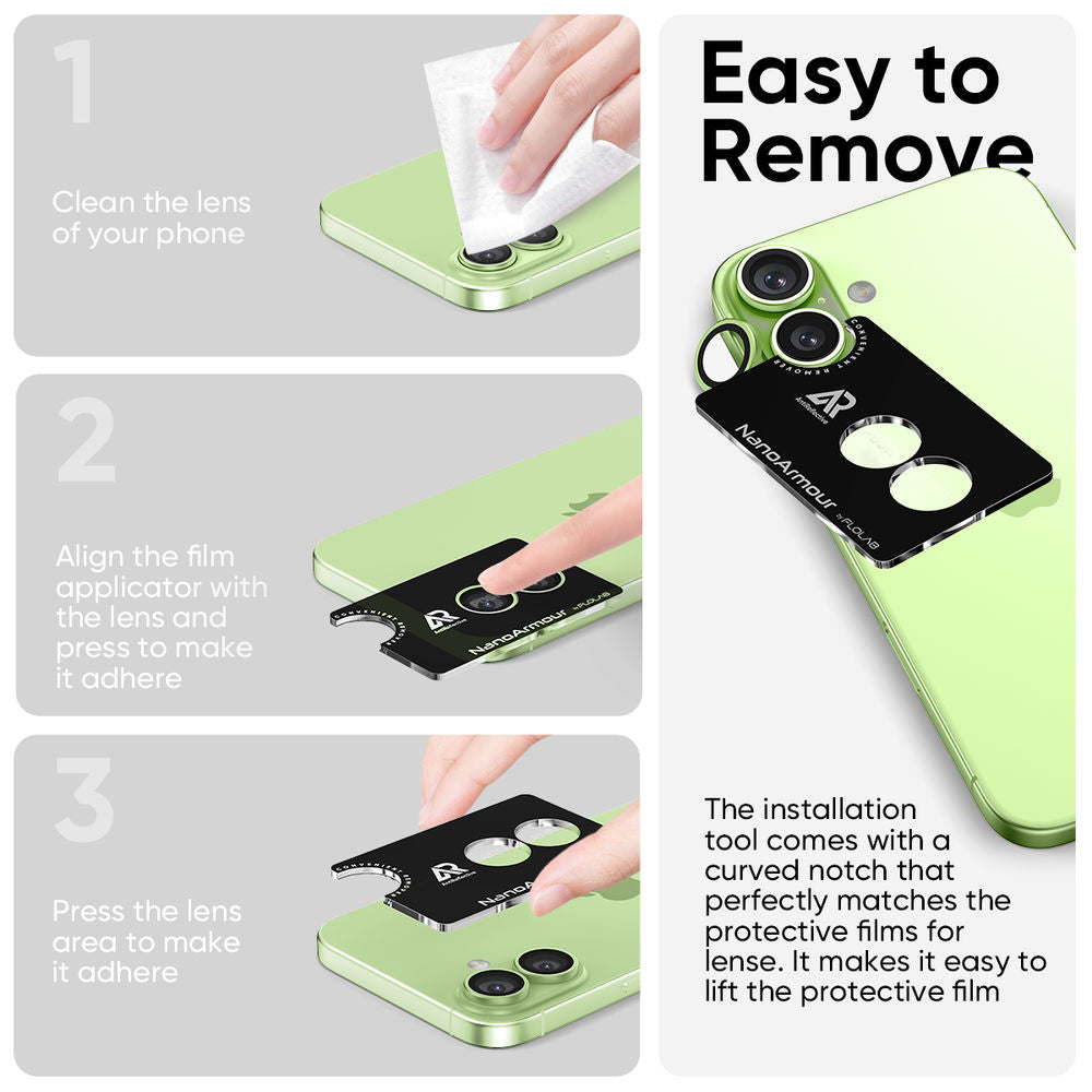 NanoArmour Camera Protector – iPhone 17 Anti Reflective