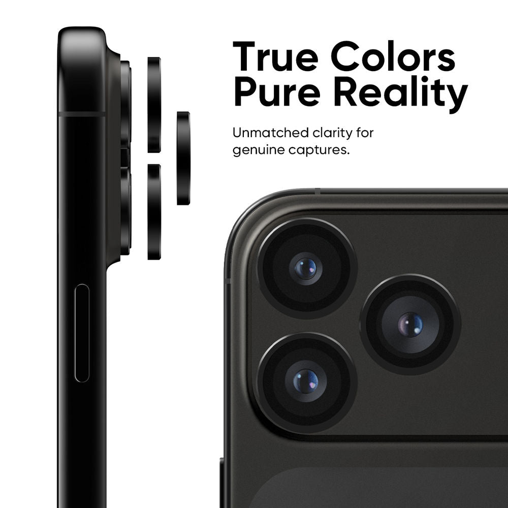 NanoArmour Camera Protector – iPhone 17 Pro / Pro Max Anti Reflective (Black)