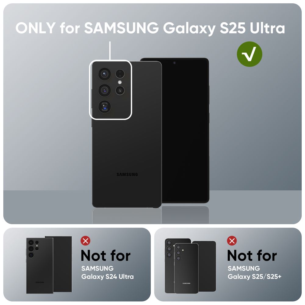 FLOLAB NanoArmour for Samsung Galaxy S25 Ultra Camera Lens Protector Anti Reflective Coating - 3 Colors Options