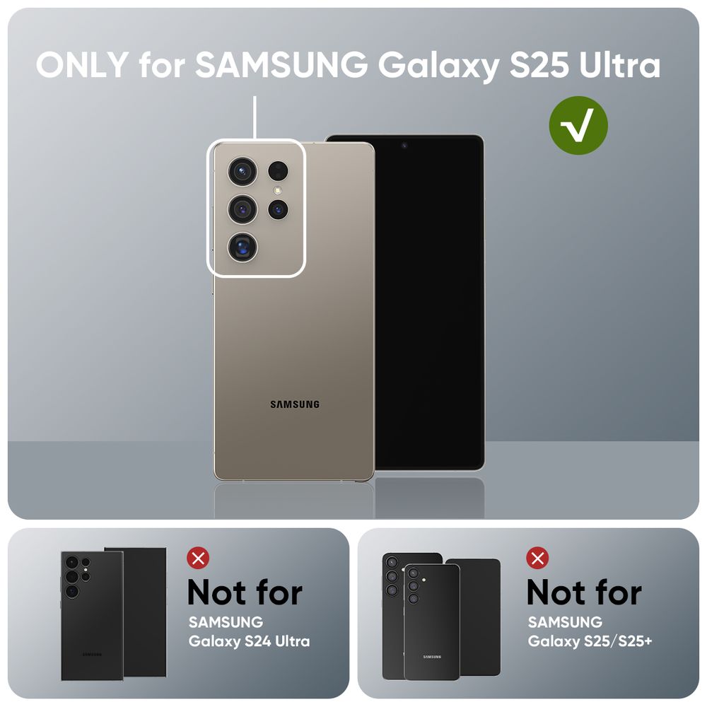 FLOLAB NanoArmour for Samsung Galaxy S25 Ultra Camera Lens Protector Anti Reflective Coating - 3 Colors Options