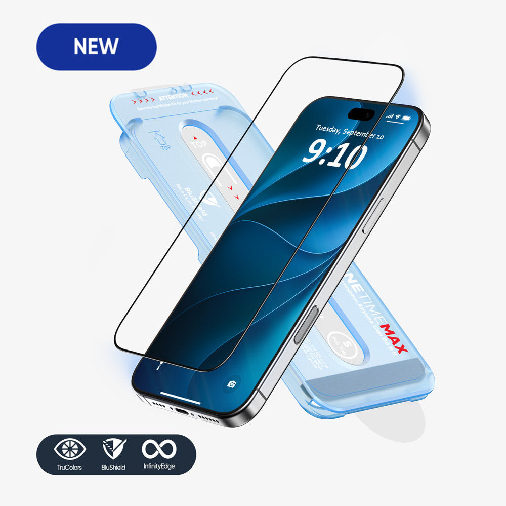 NanoArmour ONETIME MAX Blue Light ClearVue Case-Friendly – for iPhone 18 Series