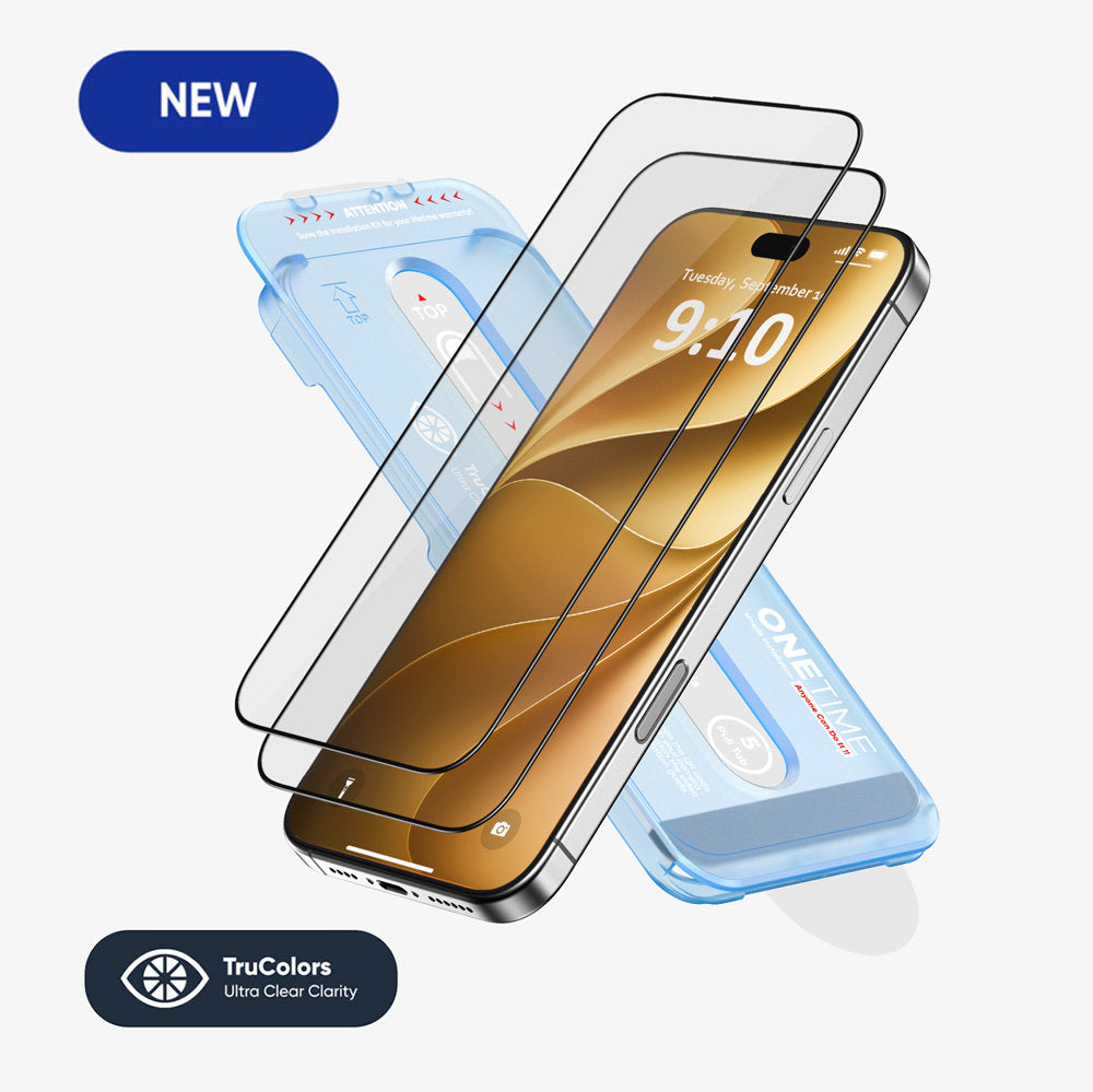 NanoArmour ONETIME 2-Pack Ultra Clear Infinity Edge Case-Friendly – for iPhone 18 Series