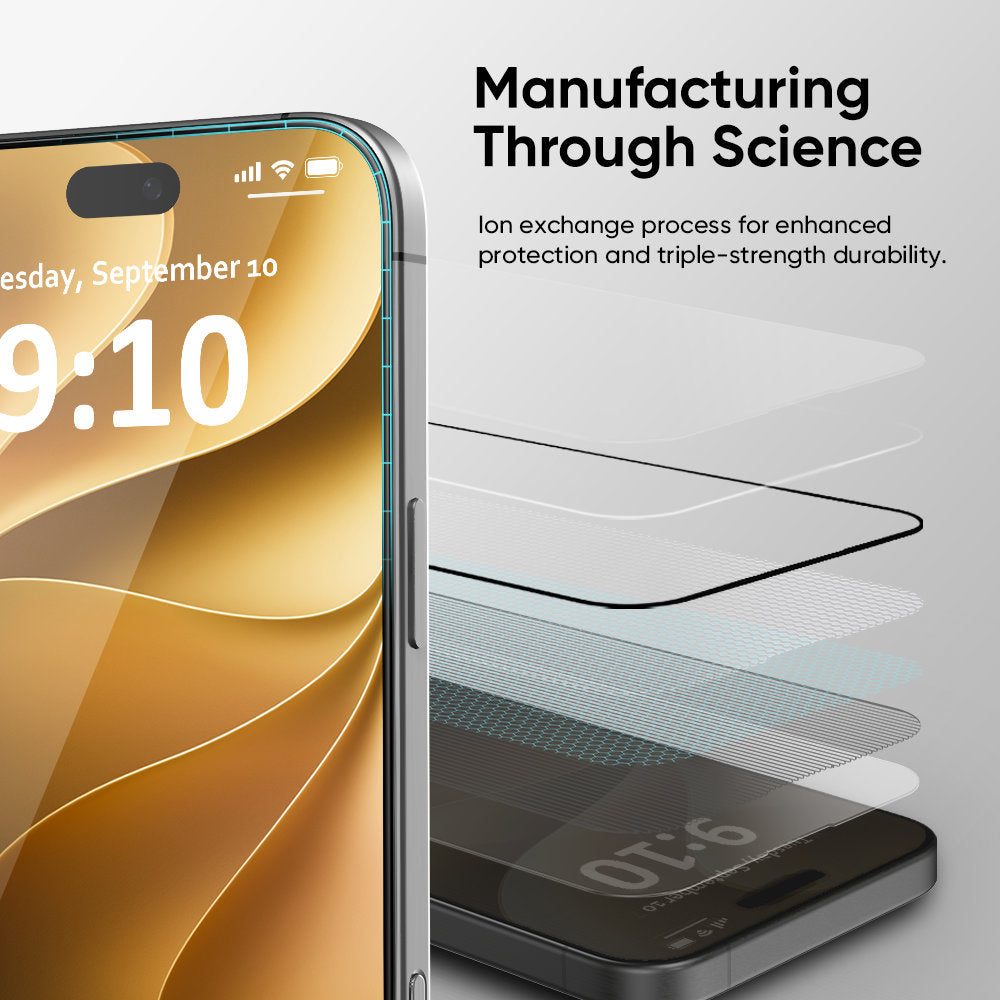 NanoArmour ONETIME 2-Pack Ultra Clear Infinity Edge Case-Friendly – for iPhone 18 Series