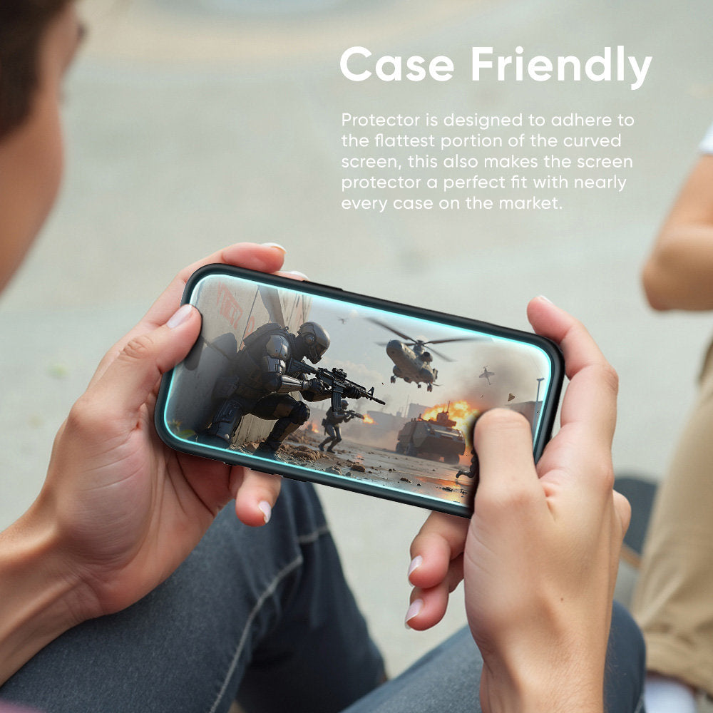 NanoArmour ONETIME 2-Pack Ultra Clear Infinity Edge Case-Friendly – for iPhone 18 Series