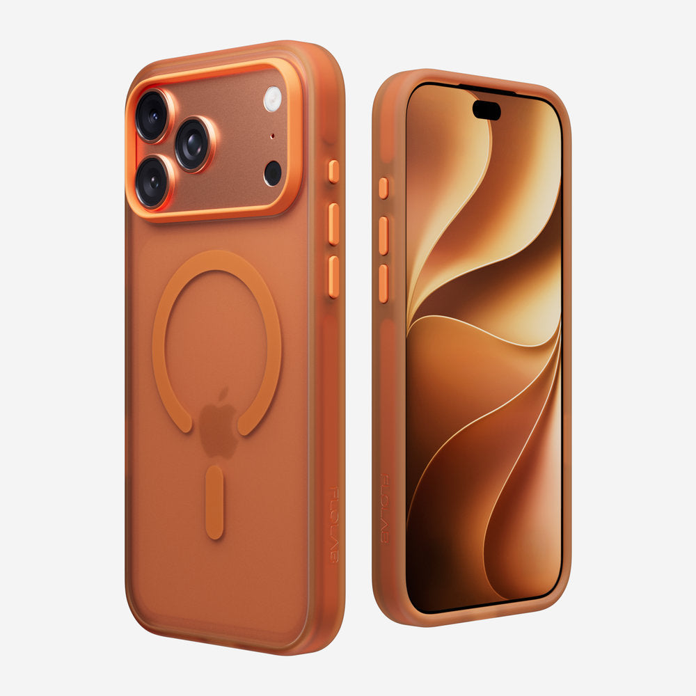 Surtect 2.0 Translucent for iPhone 18 Pro / 18 Pro Max Case – Compatible with iPhone 17 Pro Series – Orange Frost