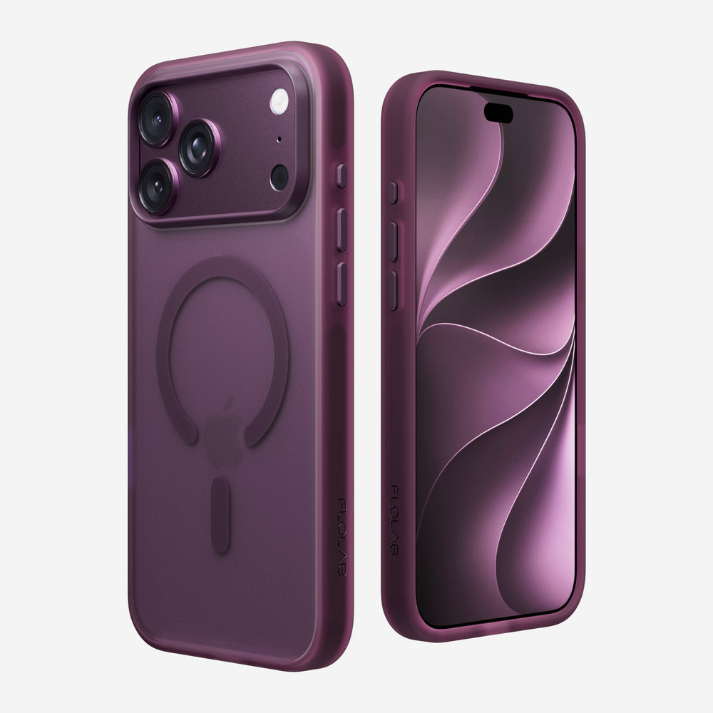 Surtect 2.0 Translucent for iPhone 18 Pro / 18 Pro Max Case – Compatible with iPhone 17 Pro Series – Dark Cherry Frost