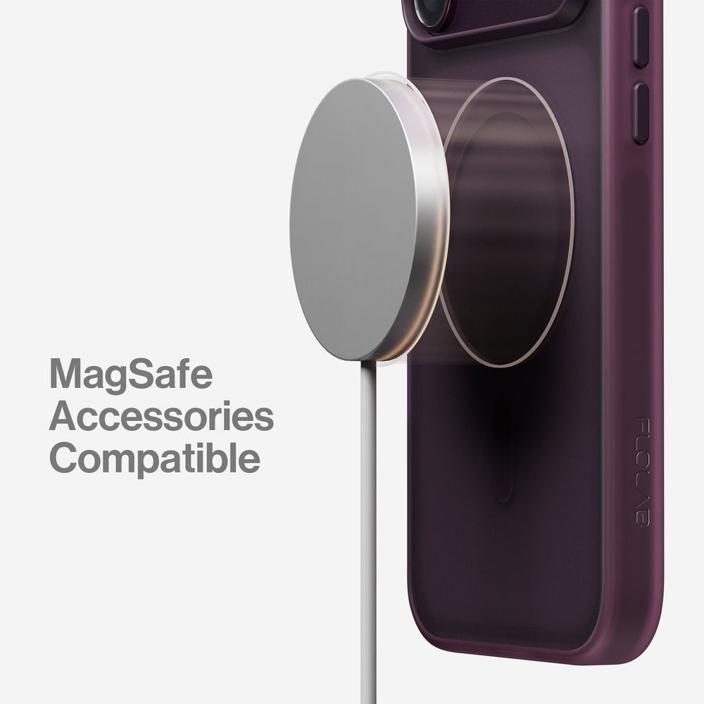 Surtect 2.0 Translucent for iPhone 18 Pro / 18 Pro Max Case – Compatible with iPhone 17 Pro Series – Dark Cherry Frost