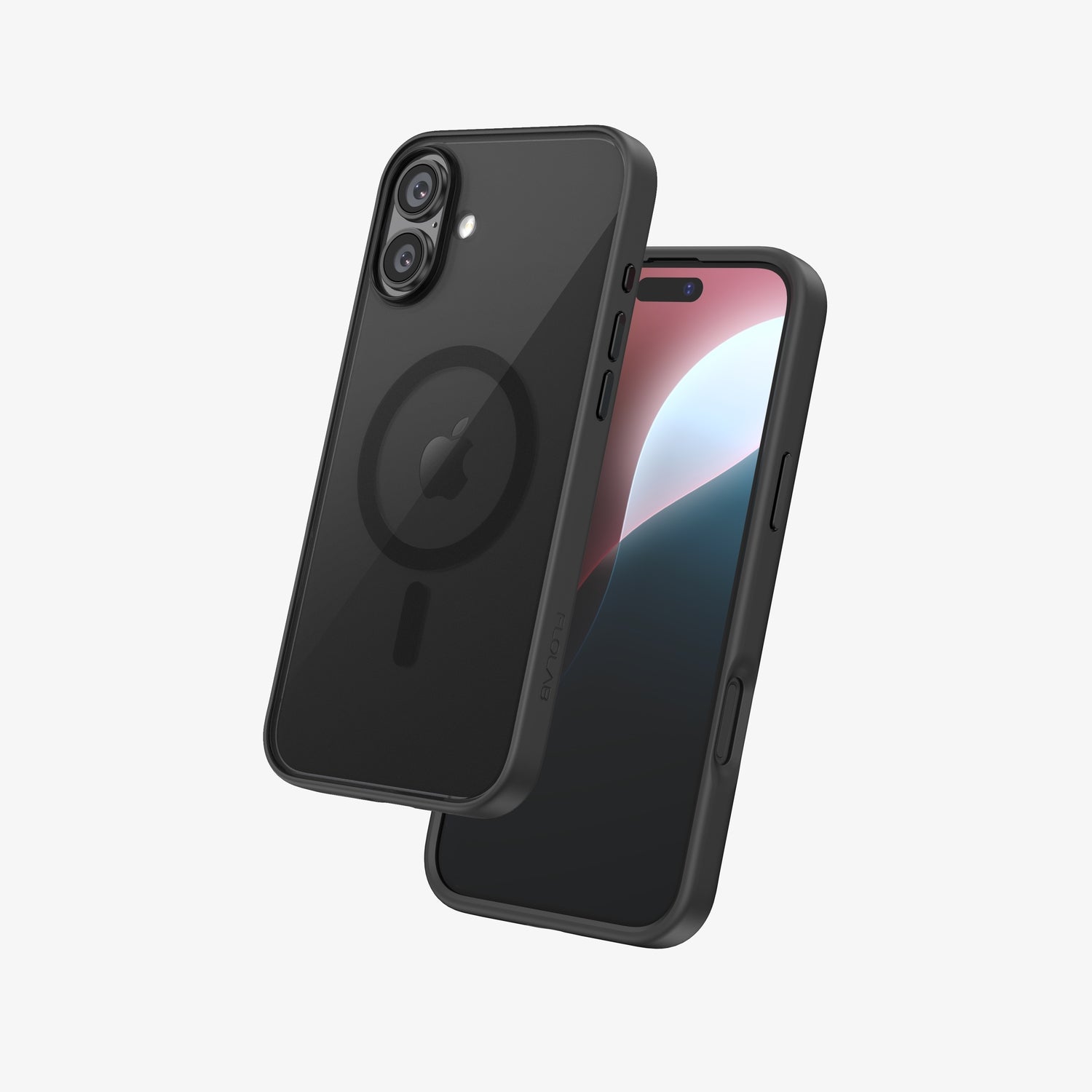 FLOLAB Surtect Tri-Fusion Magnetic for iPhone 16 Series Phone Case Surtect Full Black - Customizable Camera & Buttons Colors