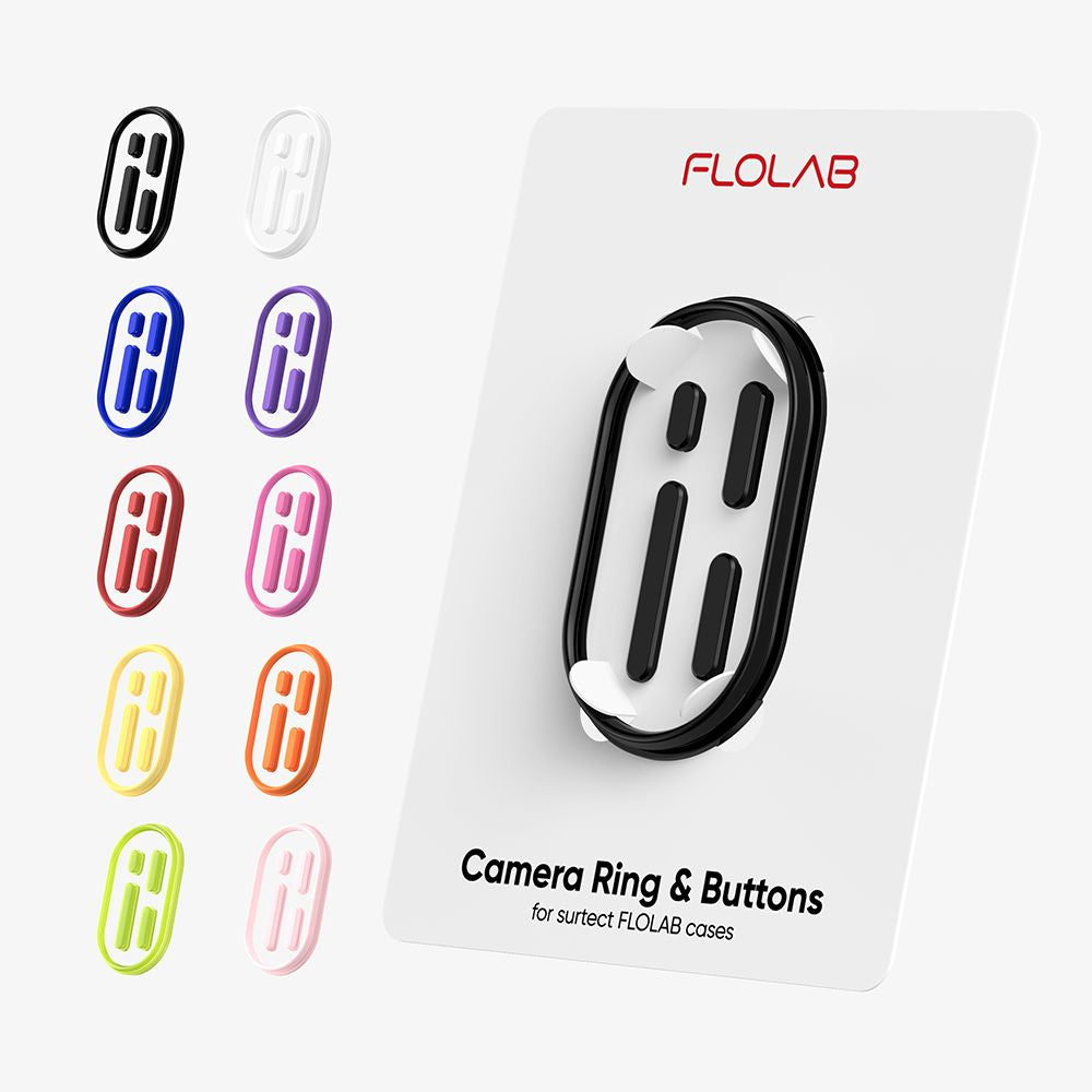 FLOLAB Camera Ring & Buttons Set for iPhone 16 Surtect Series