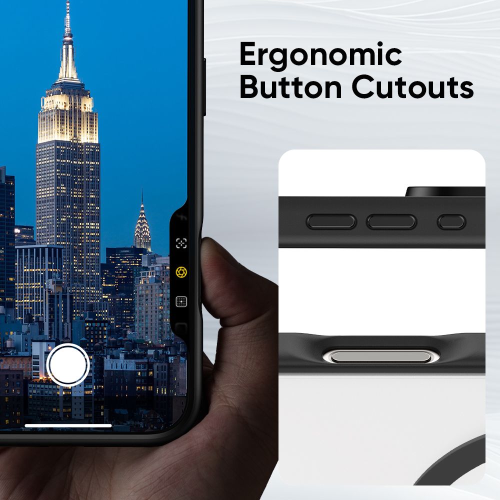 FLOLAB Surtect Tri-Fusion MagSafe Compatible Case – iPhone 16 Series (Black Frost)