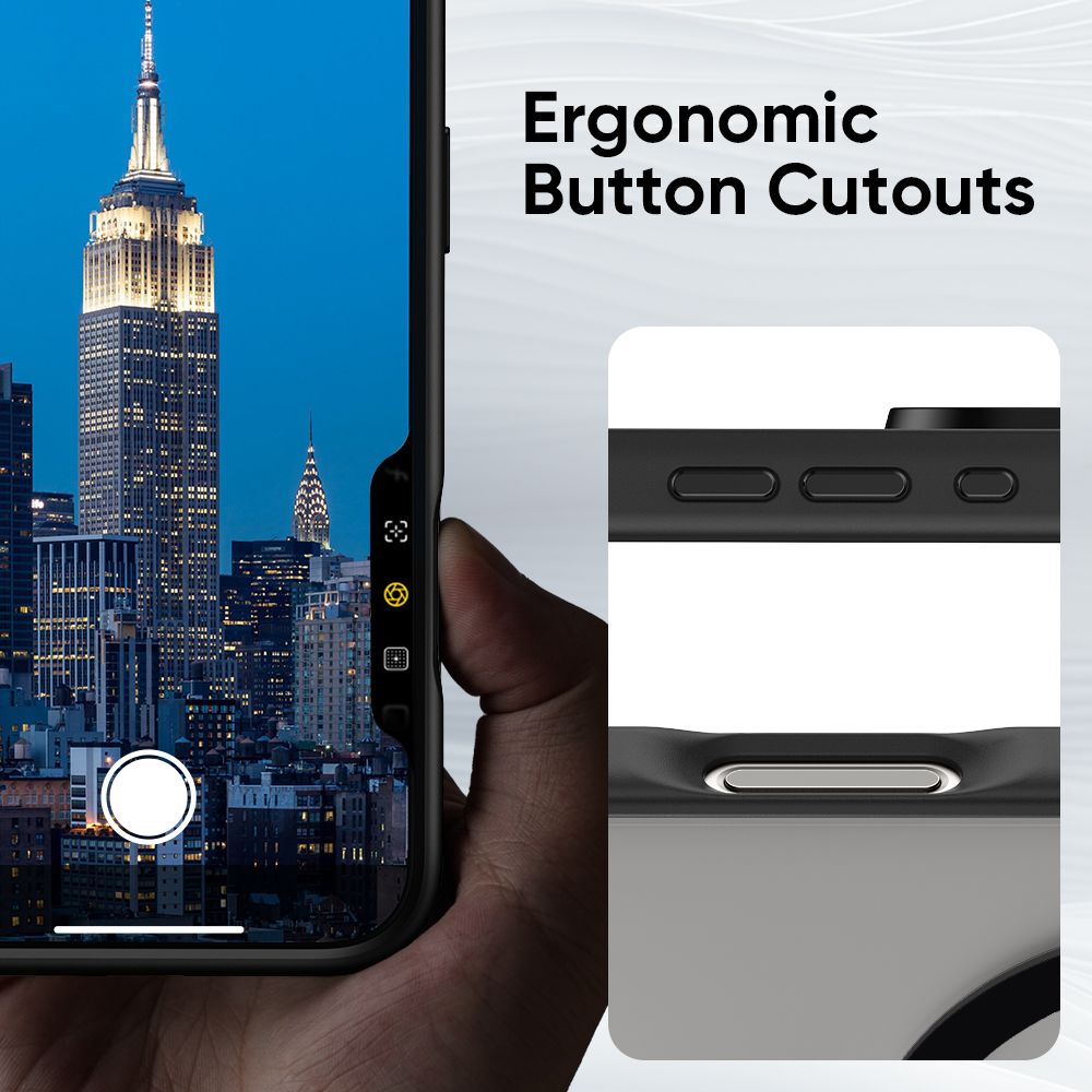 FLOLAB Surtect Tri-Fusion MagSafe Compatible Case – iPhone 16 Series (Black Clear)