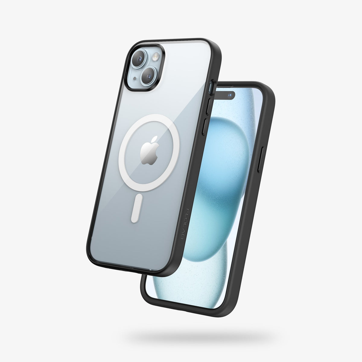 FLOLAB Surtect Tri-Fusion MagSafe Compatible Case – iPhone 15 Series (Black Clear)