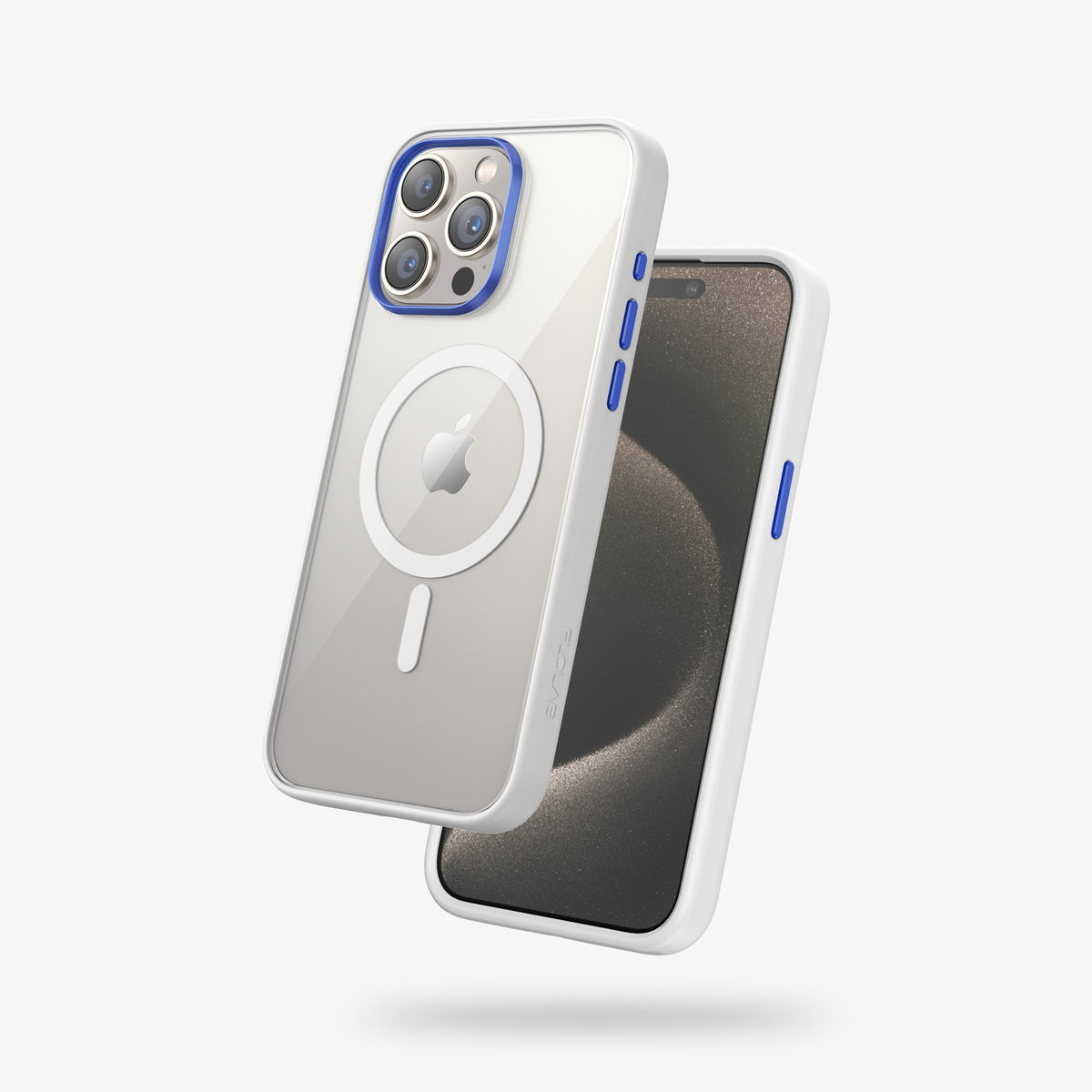 FLOLAB Surtect Tri-Fusion MagSafe Compatible Case – iPhone 15 Series (White Clear)