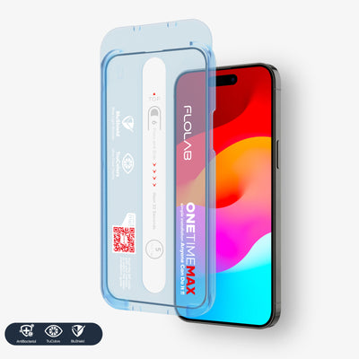 FLOLAB ONETIME NanoArmour for iPhone 15 Series Screen Protectors