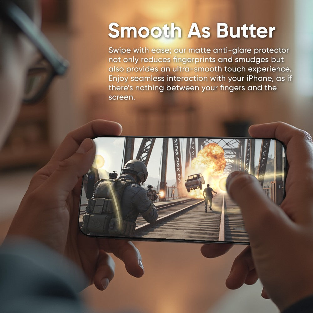NanoArmour ONETIME MAX Matte Anti Glare PolarSpectra Case-Friendly – iPhone 17 Series