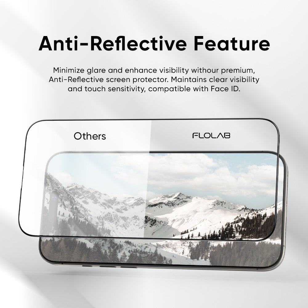 FLOLAB ONETIME PRO NanoArmour: Best Anti Reflective iPhone 16 