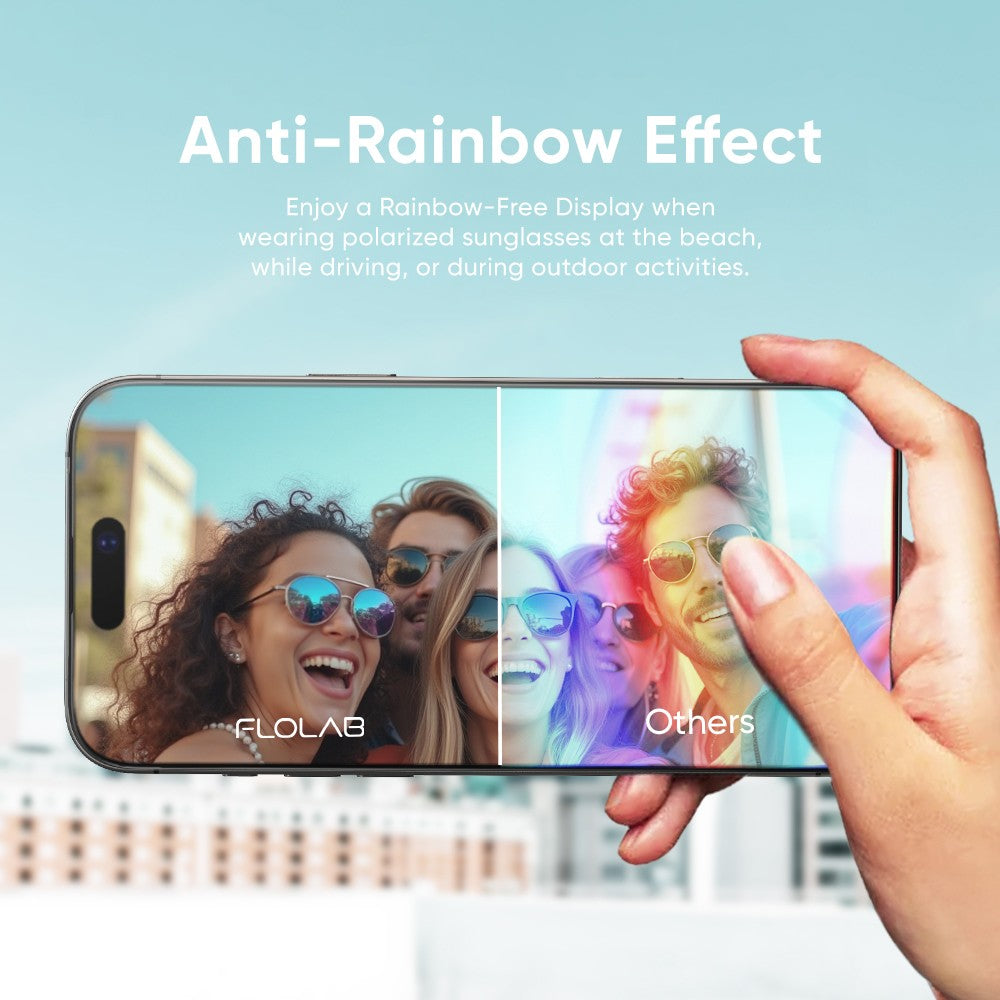 NanoArmour ONETIME PRO Anti Reflective PolarSpectra 3D Infinity Edge – iPhone 16 / 15 Series