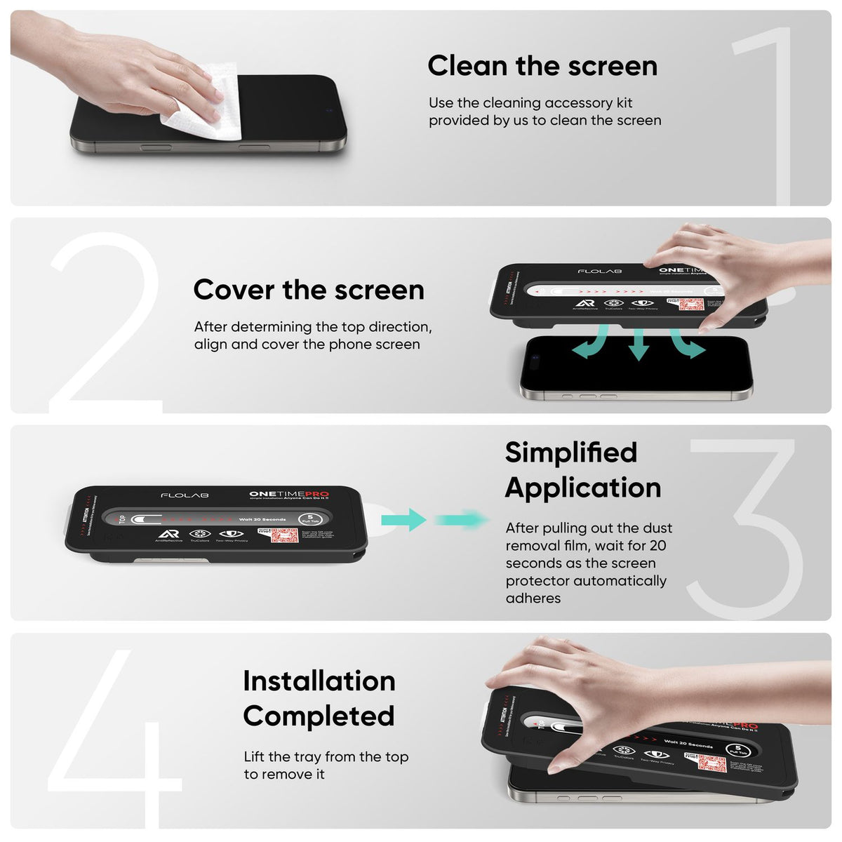 NanoArmour ONETIME PRO Privacy Anti Reflective PolarSpectra 3D Infinity Edge – iPhone 16 / 15 Series