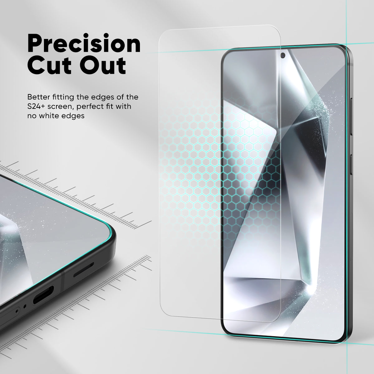 FLOLAB ONETIME NanoArmour 2-Pack Ultra Clear Screen Protector – Samsung Galaxy S24 Plus