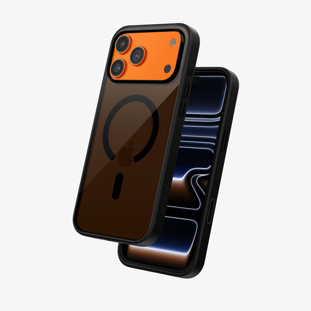 FLOLAB Surtect Tri-Fusion MagSafe Compatible Case – iPhone 17 Series (Stealth Black Clear)