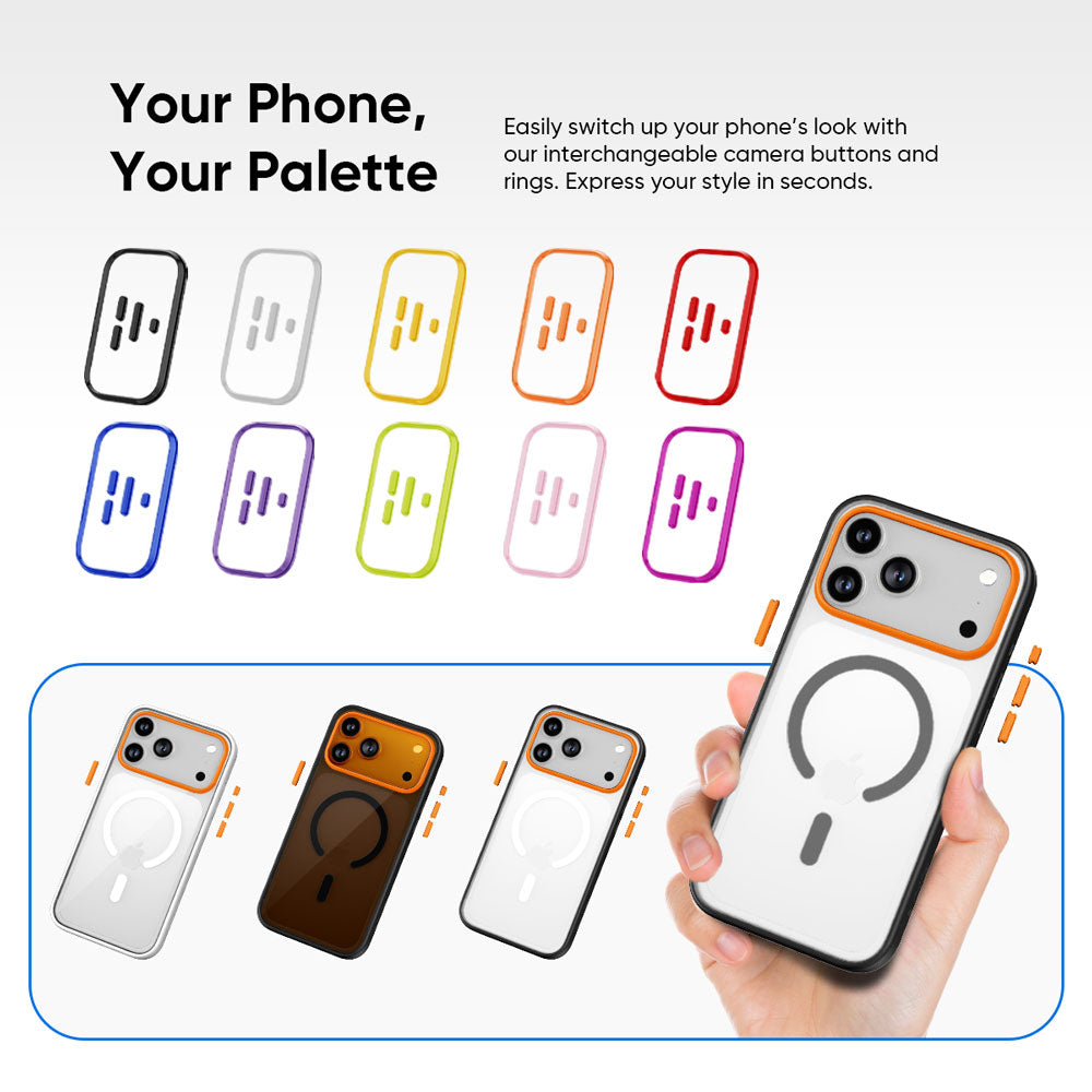 FLOLAB Surtect Tri-Fusion MagSafe Compatible Case – iPhone 17 Series (Black Frost)