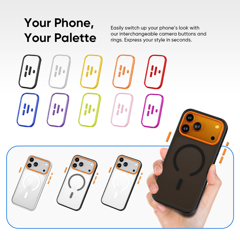 FLOLAB Surtect Tri-Fusion MagSafe Compatible Case – iPhone 17 Series (Matte Black Frost)