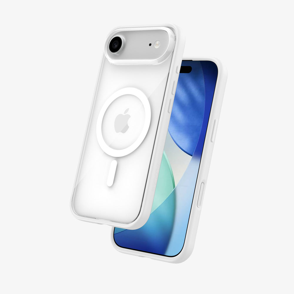 FLOLAB Surtect Tri-Fusion MagSafe Compatible Case – iPhone 17 Series (White Clear)