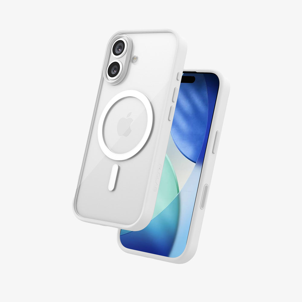 FLOLAB Surtect Tri-Fusion MagSafe Compatible Case – iPhone 17 Series (White Clear)