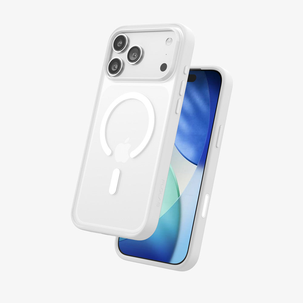 FLOLAB Surtect Tri-Fusion MagSafe Compatible Case – iPhone 17 Series (White Frost)