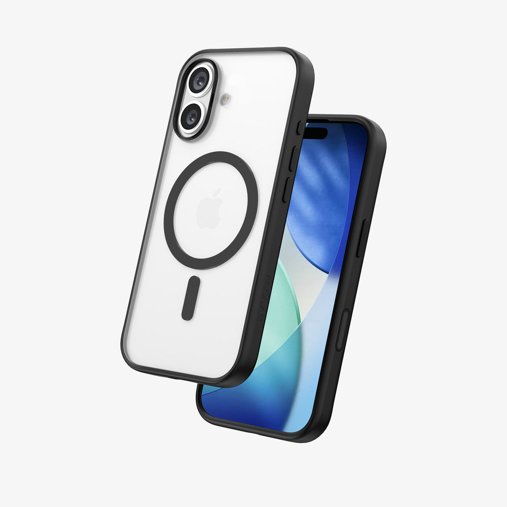 FLOLAB Surtect Tri-Fusion MagSafe Compatible Case – iPhone 17 Series (Black Frost)